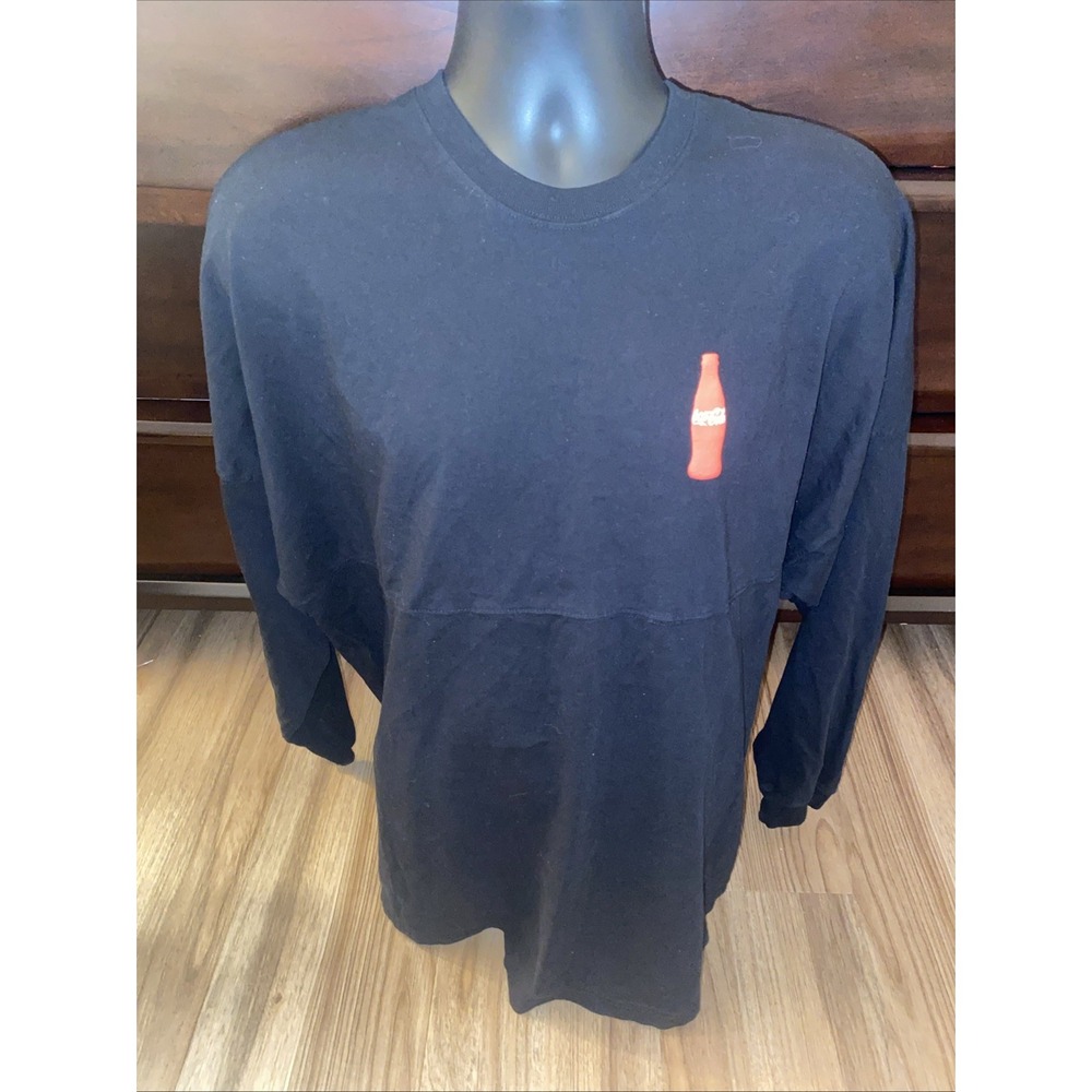COCA-COLA x SPIRIT JERSEY Size Large You Cant Beat This Feeling Black Shirt